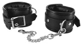 Locking Padded Wrist Cuffs with Chain for Comfortable Bondage Play > Bondage Gear > Restraints